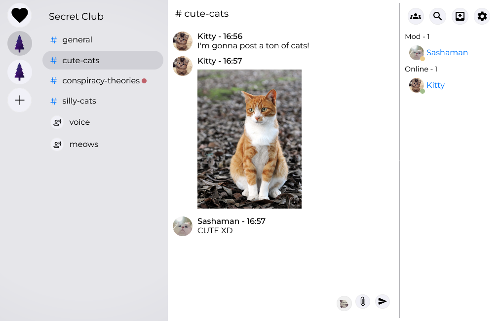 TaigaChat in action